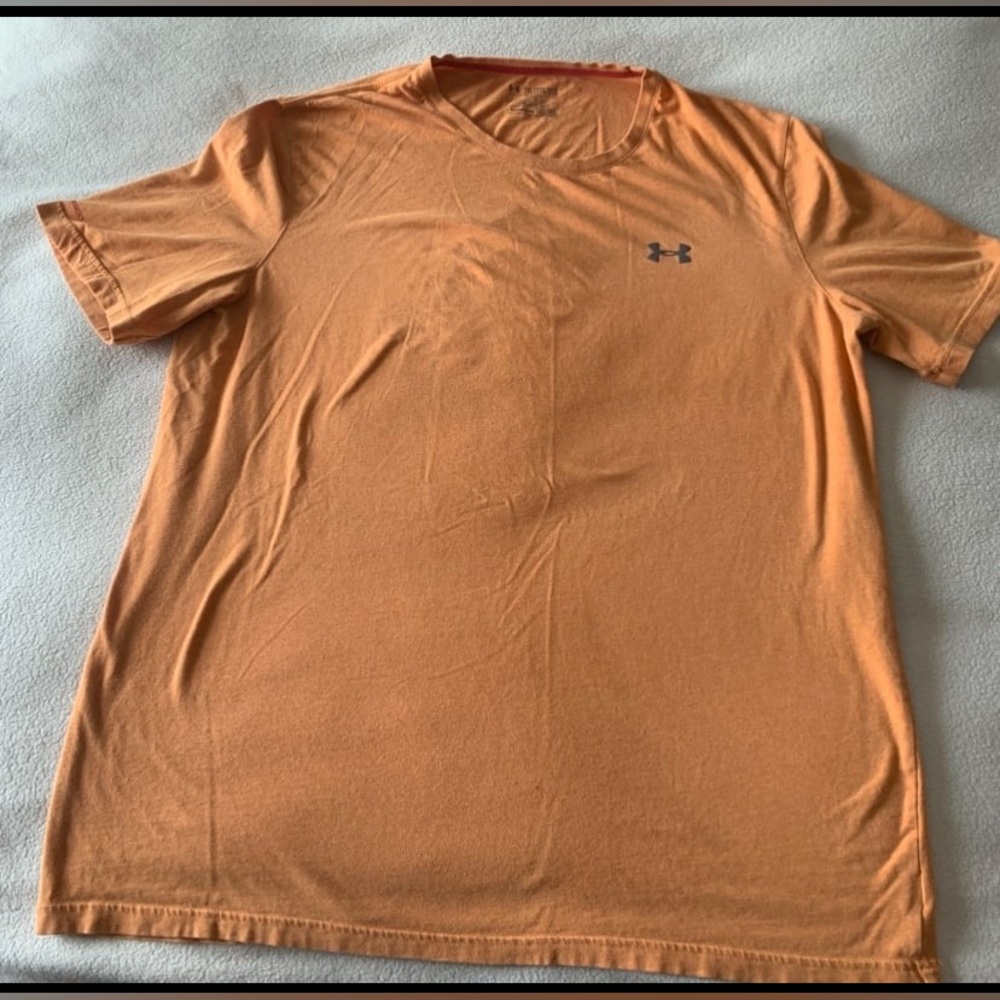 Under Armour HeatGear Men's Orange 2XL Loose Fit Moisture Wicking T-Shirt